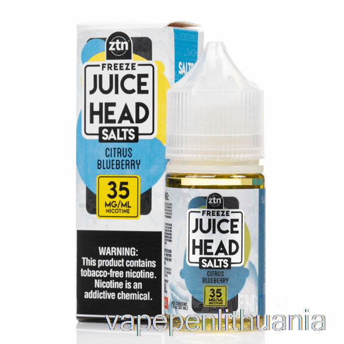 šaldyti Citrusinių Mėlynių - Sulčių Galvos Druskos - 30ml 35mg Vape Skysčio